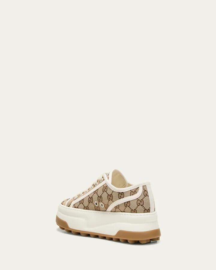 GG Canvas Low-Top Platform Sneakers - Image 3