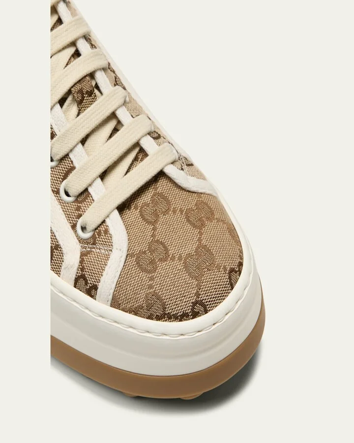 GG Canvas Low-Top Platform Sneakers - Image 7