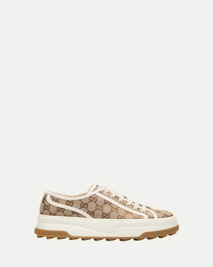 GG Canvas Low-Top Platform Sneakers