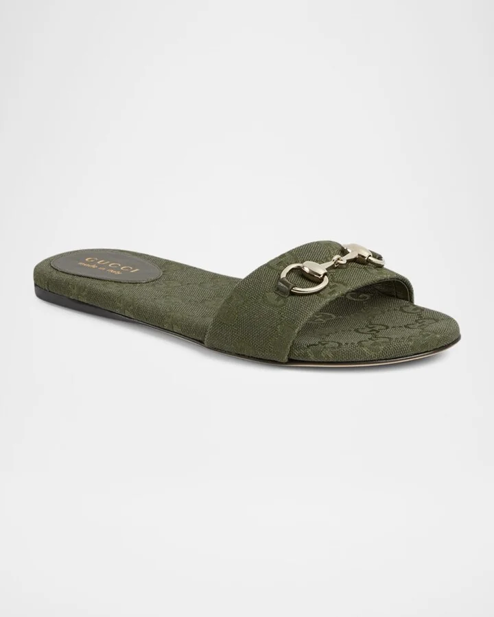 GG Canvas Siaga Slide Sandals - Image 2