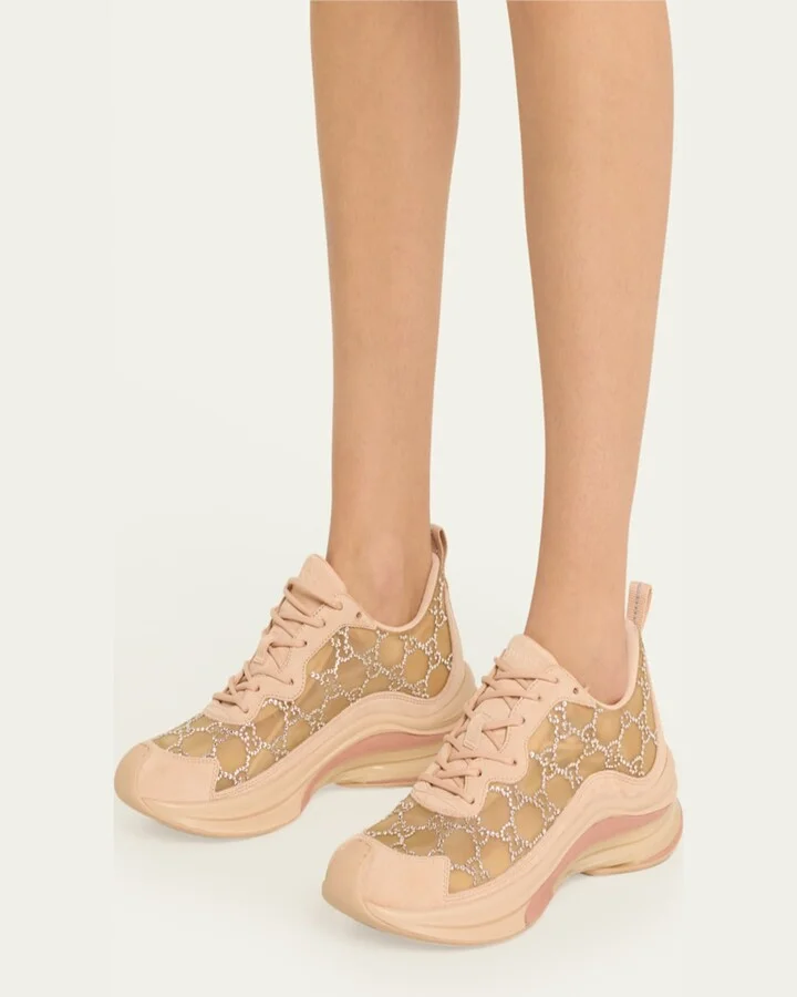 GG Crystal Mesh Runner Sneakers - Image 2