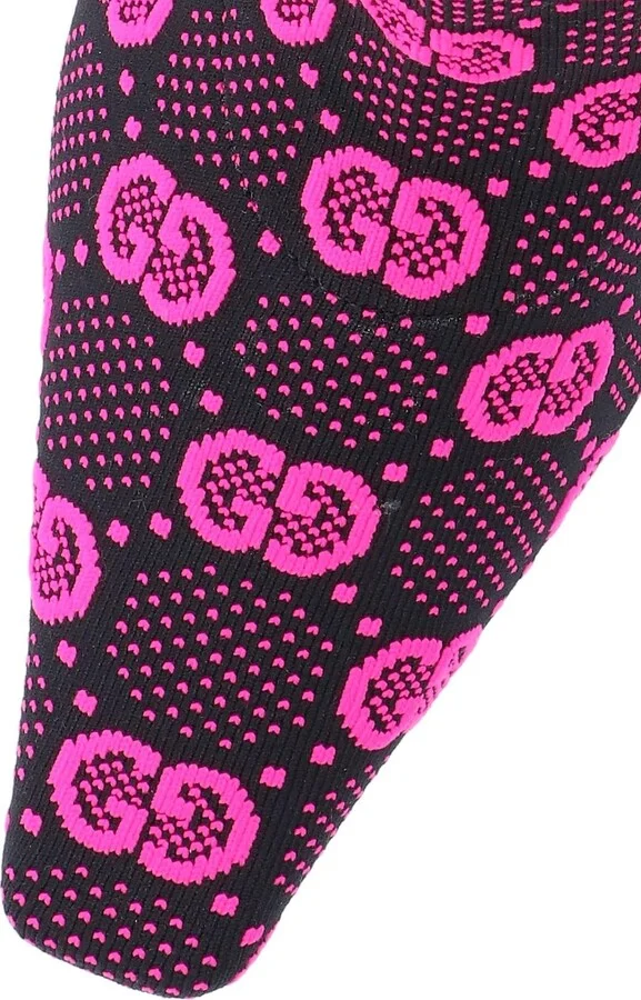 'gg' Knitted Ankle Boots - Image 3