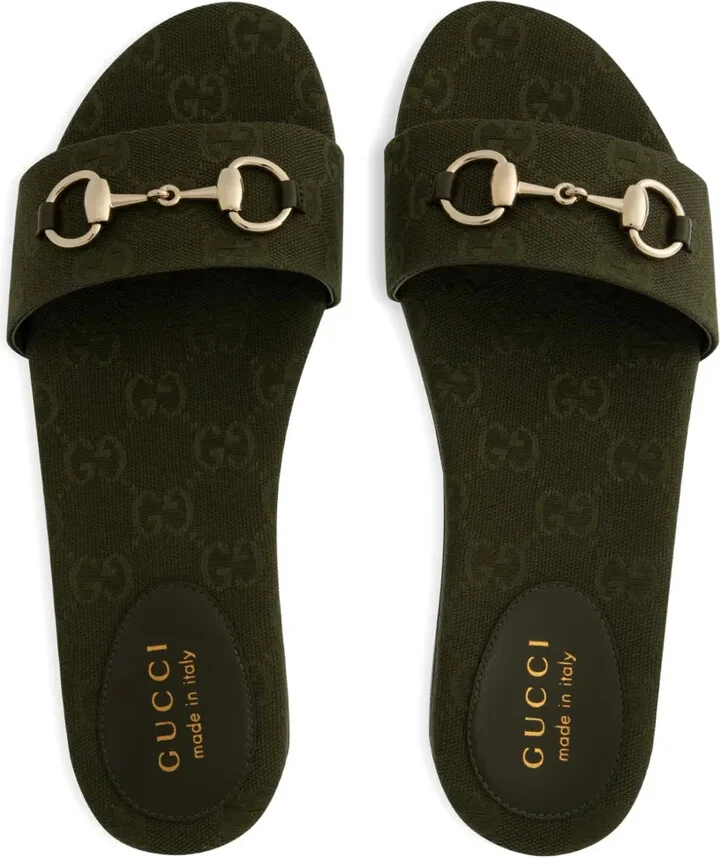GG-monogram horsebit-embellished sandals - Image 3