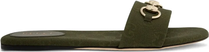 GG-monogram horsebit-embellished sandals