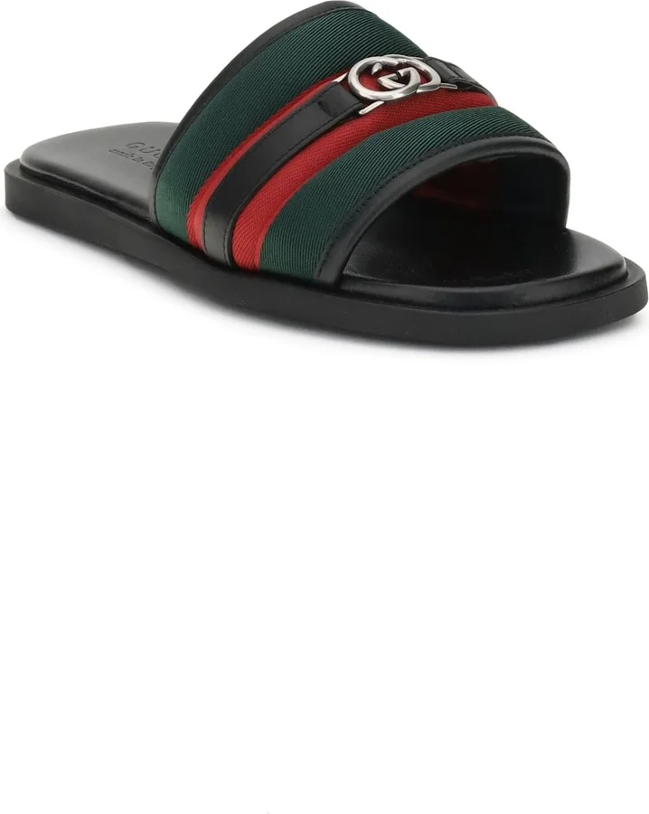 Gg Motif Slider Sandals - Image 2
