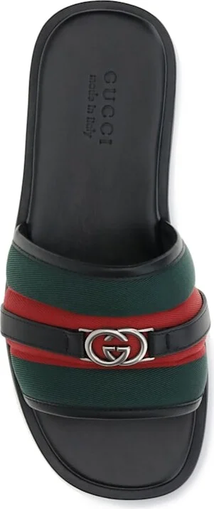 Gg Motif Slider Sandals - Image 4