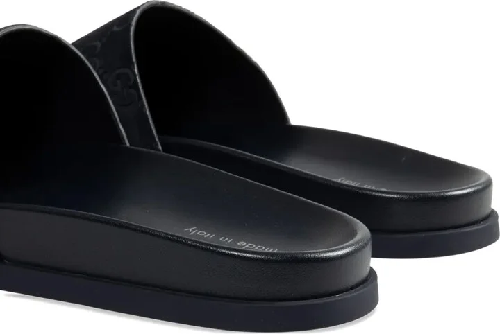 GG-pattern suede sandals - Image 4