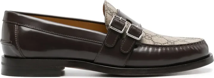 GG Supreme leather loafers