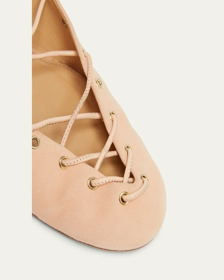 Ghiles Suede Ankle-Wrap Pumps - Image 3