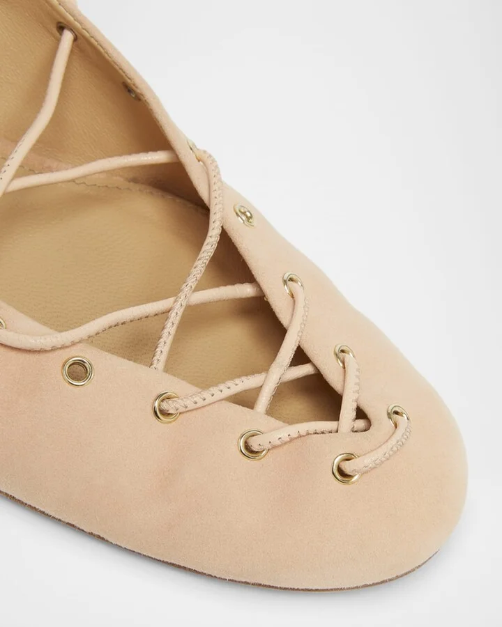 Ghiles Suede Ankle-Wrap Pumps - Image 6