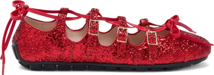 Ghillie ballerina shoes