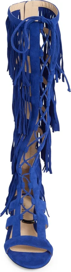 Ghillie Lace-Up Fringe Sandal - Image 5