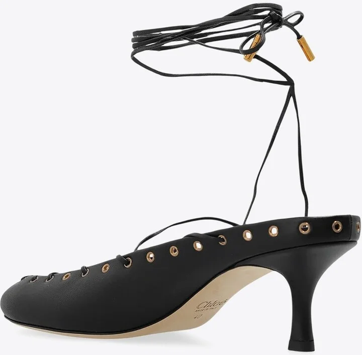 Ghillies 60 Leather Lace-Up Pumps - Image 2