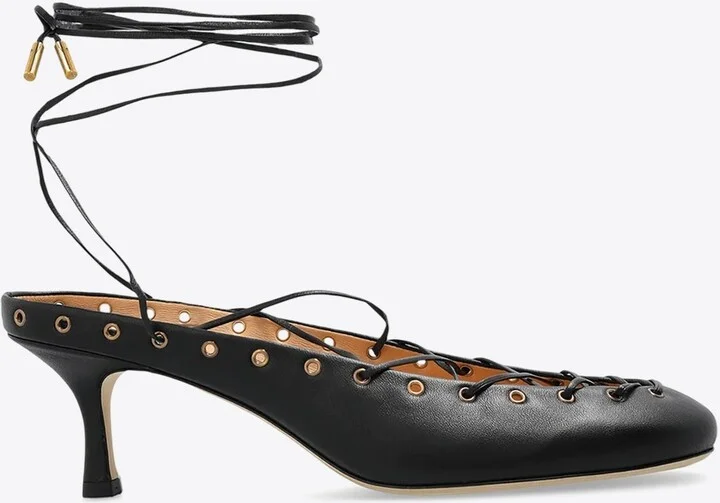 Ghillies 60 Leather Lace-Up Pumps