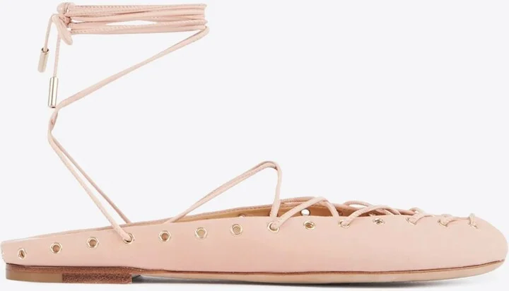 Ghillies Lace-Up Ballet Flats
