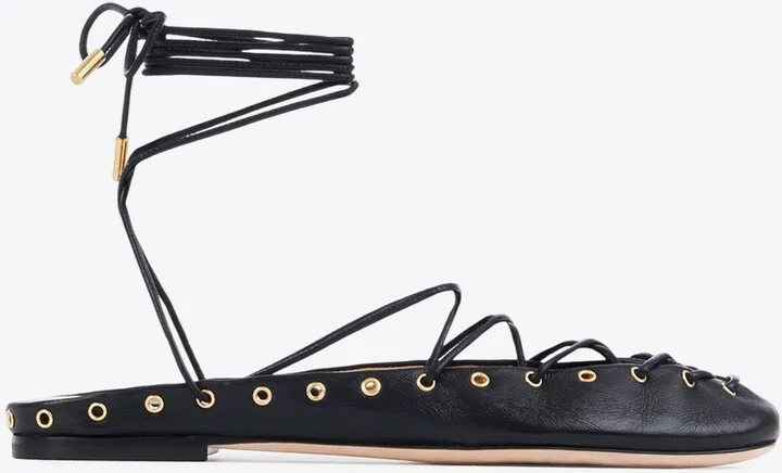 Ghillies Lace-Up Ballet Flats