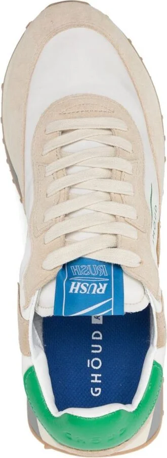 Ghōud Beige Rush Sneakers With Green Heel - Image 2