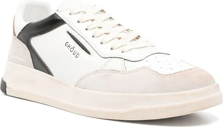 Ghōud Tweener Sneakers With Beige Suede Inserts - Image 3