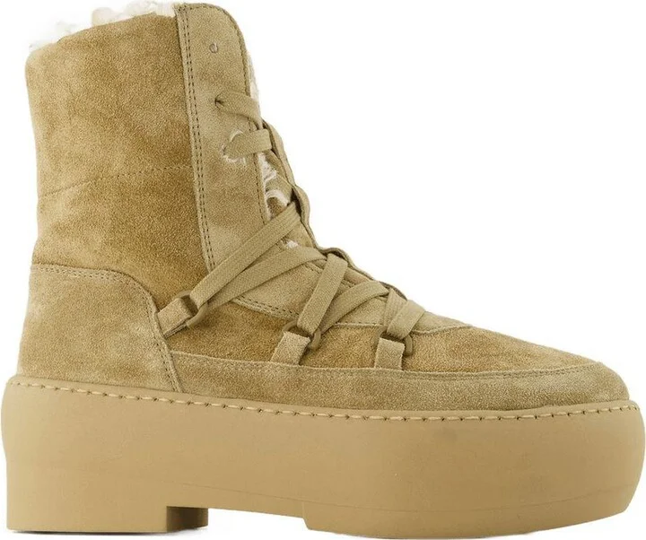 Gia Borghini Chunky Sole Lace-Up Boots