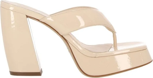 GIA BORGHINI Gia 17 Patent Platform Sandals