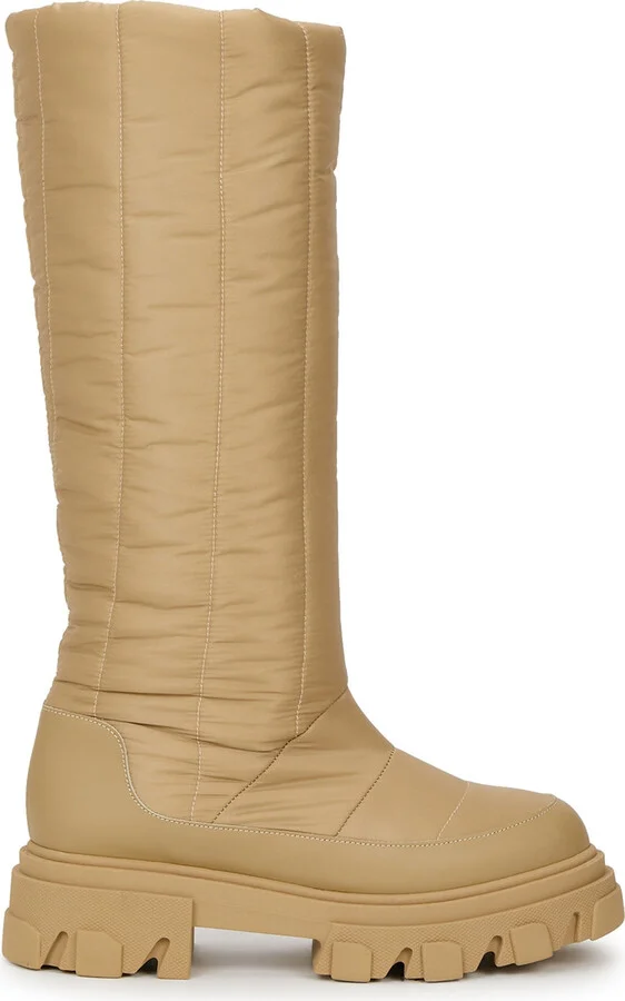 Gia Borghini Gia 19 Quilted Nylon Knee-high Boots