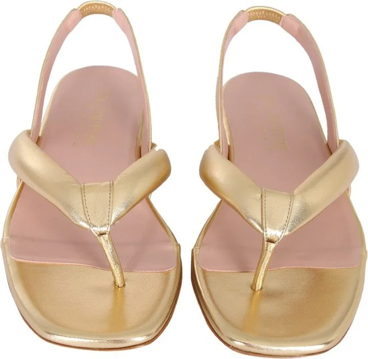 Gia Borghini Leather Slingback Sandals - Image 2