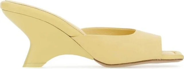 GIA BORGHINI Logo Detailed Slip-On Sandals