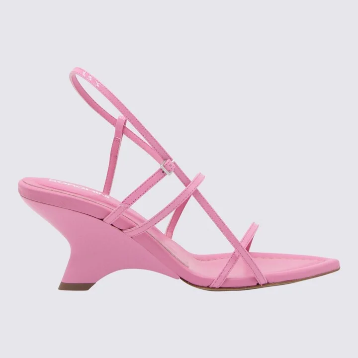 Gia Borghini Pink Leather 26 Sandals