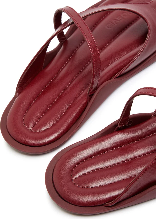 Gia Borghini Riley Leather Thong Sandals - Image 8