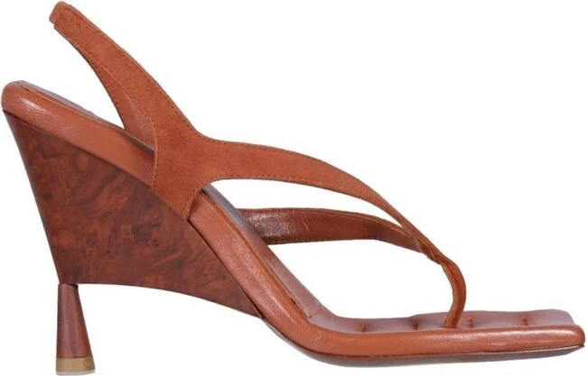 GIA BORGHINI Rose Slingback Square Toe Sandals