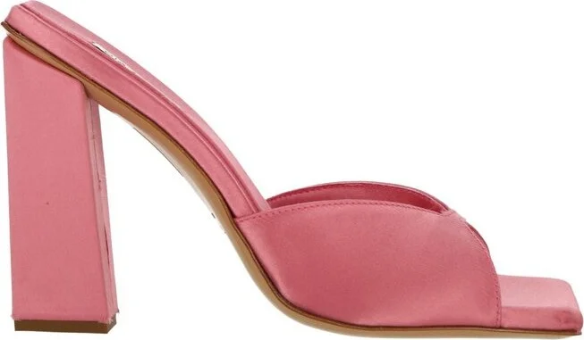 GIA BORGHINI Rosie 14 Square-Toe Satin Sandals