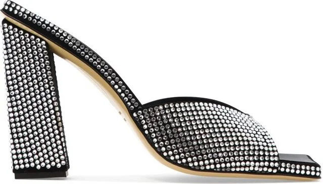 GIA BORGHINI Rosie Embellished Slip-On Mules