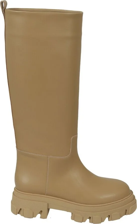 GIA BORGHINI Round Toe Knee-Length Boots