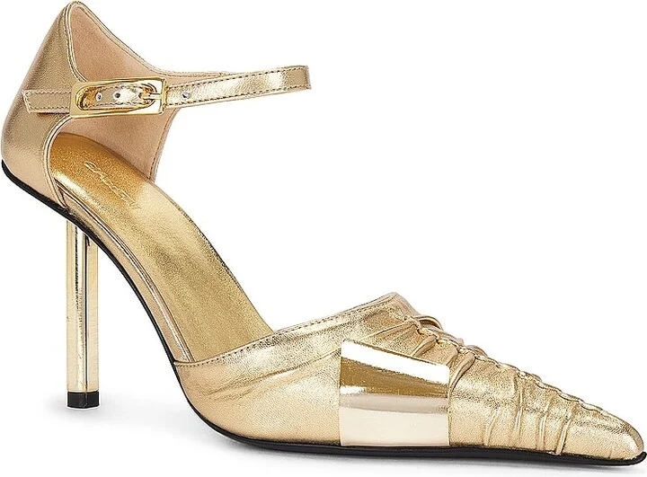 GIA BORGHINI x Fai Khadra Aalto Heel in Metallic Gold - Image 2