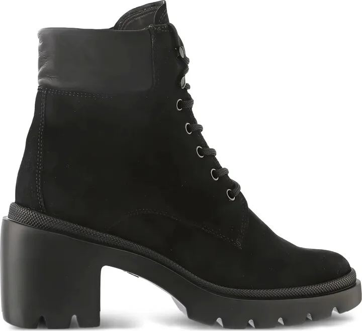 Gia chunky-heel lace-up ankle boots