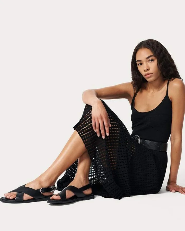 Gia Leather Crossover Sandals - Image 6