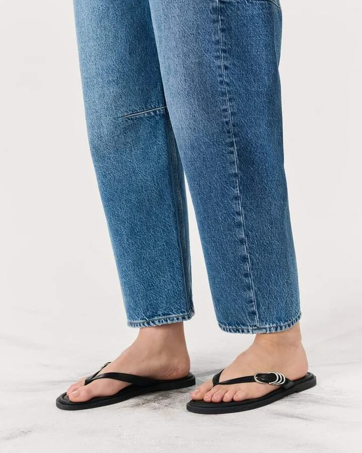 Gia Leather Flip Flops - Image 2