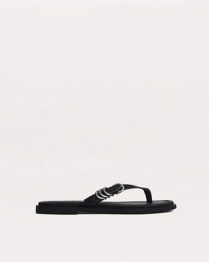 Gia Leather Flip Flops