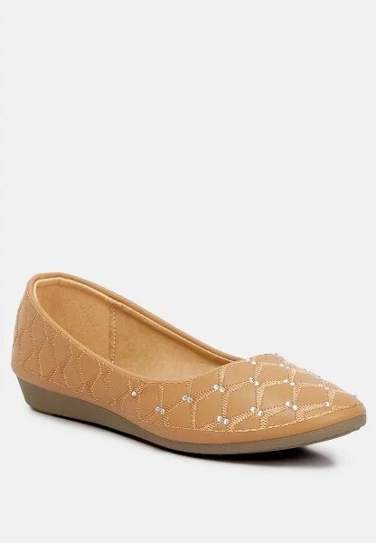 Gia Rhinestone Embellished Women'S Ballerinas Women