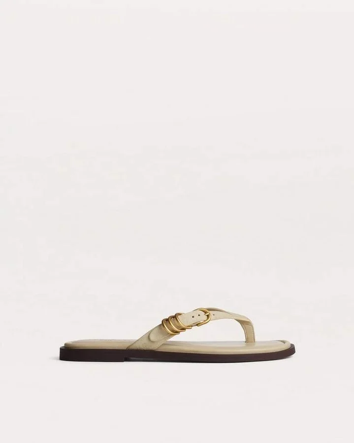 Gia Suede Flip Flops - Image 9