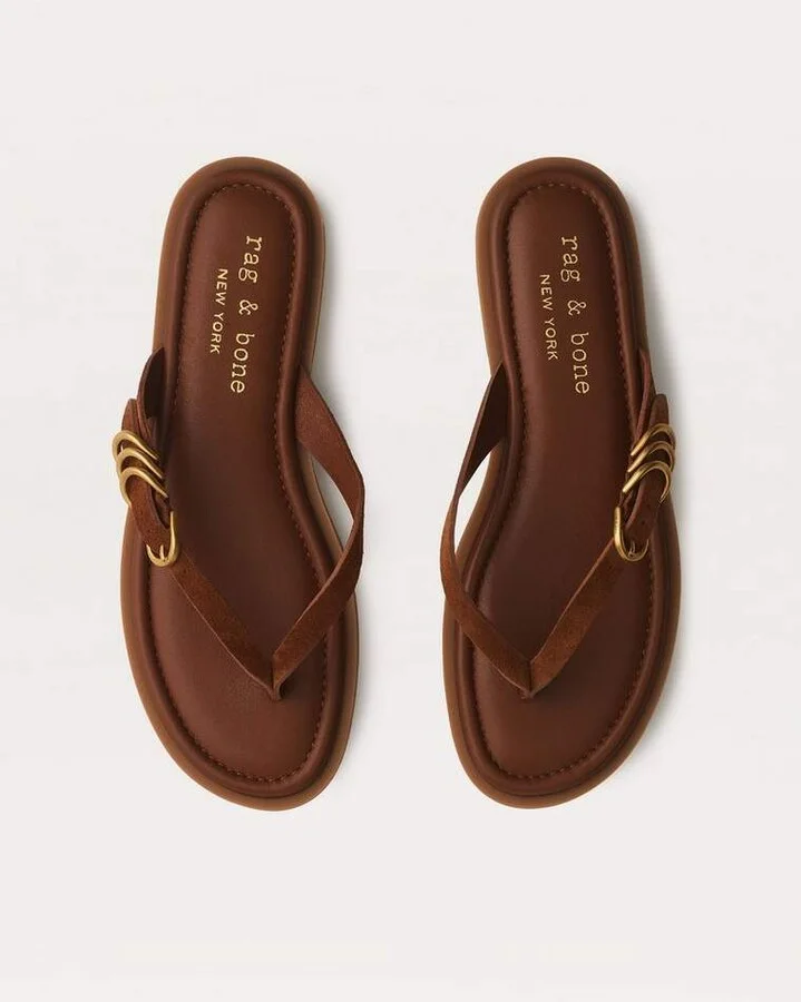 Gia Suede Flip Flops