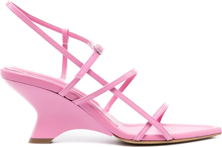Gia26 70mm leather sandals
