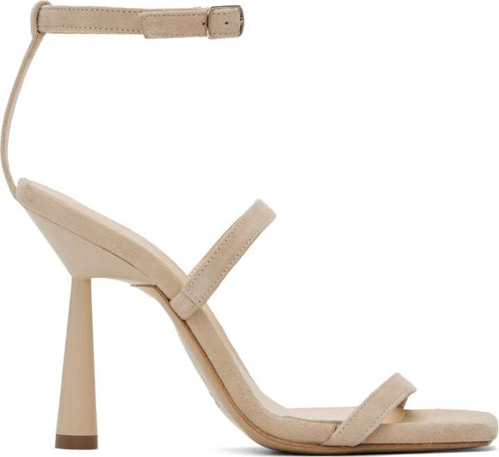 GIABORGHINI Beige Adaline Heeled Sandals
