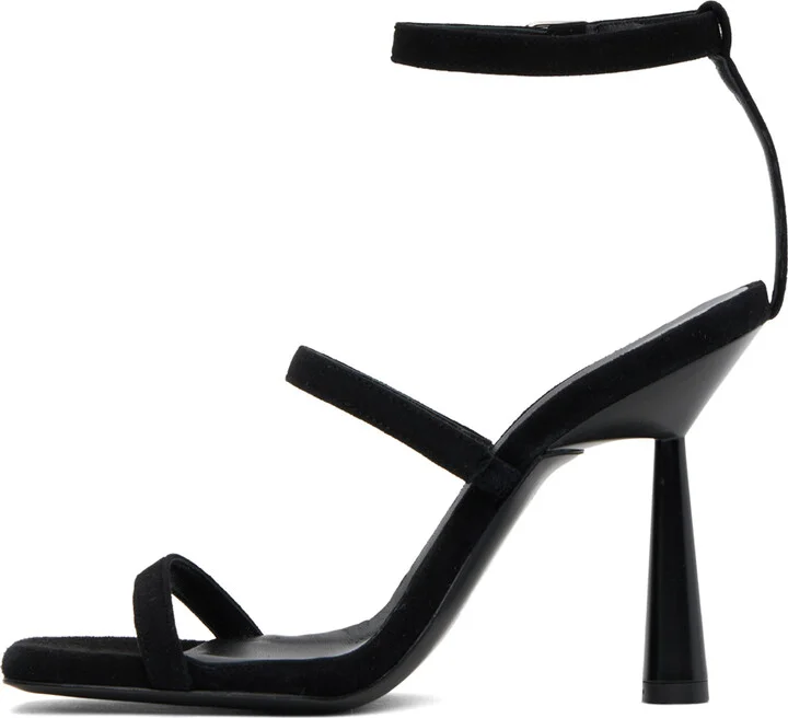 GIABORGHINI Black Adaline Heeled Sandals - Image 3