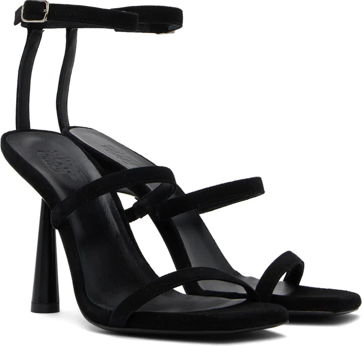 GIABORGHINI Black Adaline Heeled Sandals - Image 4
