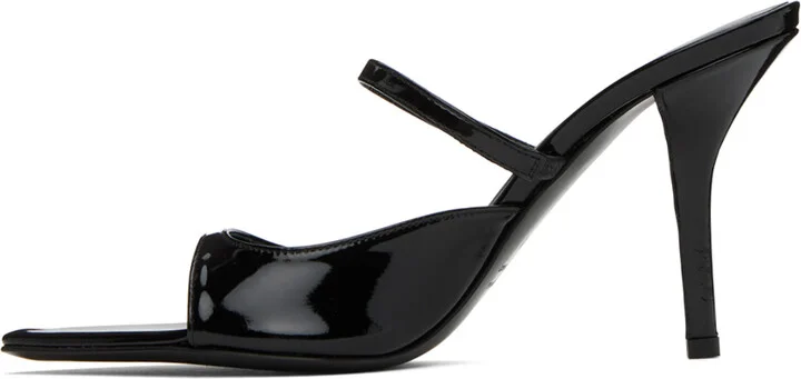 GIABORGHINI Black Aimeline Heeled Sandals - Image 3