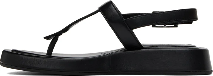 GIABORGHINI Black Lizette Sandals - Image 3