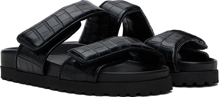 GIABORGHINI Black Perni 11 Croc Sandals - Image 4