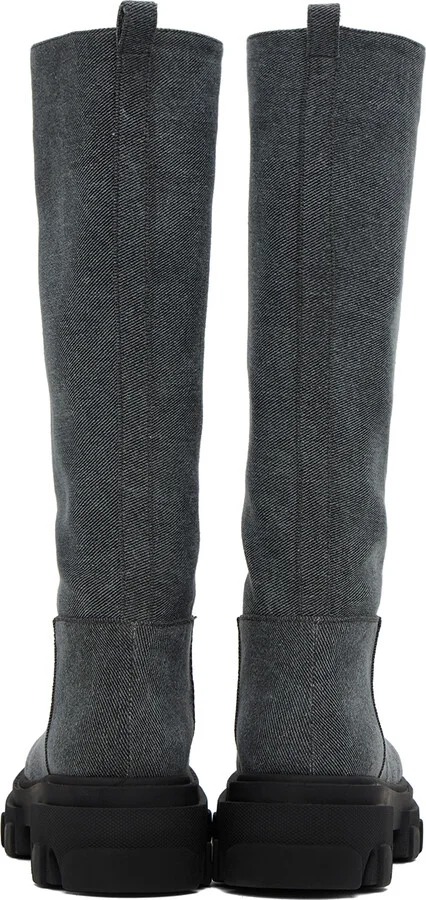 GIABORGHINI Blue Perni 07 Denim Boots - Image 2