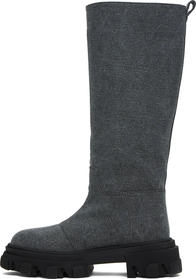 GIABORGHINI Blue Perni 07 Denim Boots - Image 3